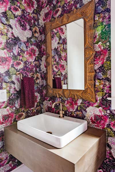  Hollywood Regency Bathroom. Arbor Lane by Ashley DeLapp Interior Design LLC.