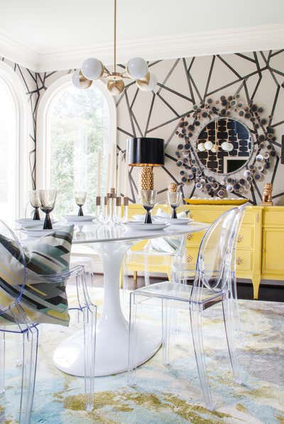  Eclectic Family Home Dining Room. Oaks Wynd Drive by Ashley DeLapp Interior Design LLC.