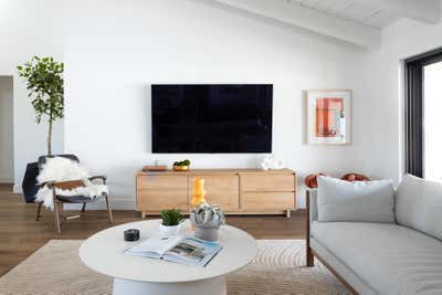  Mid-Century Modern Family Home Living Room. Colorful Scandi by Iconic Design + Build.