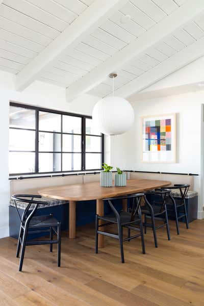  Minimalist Organic Family Home Dining Room. Colorful Scandi by Iconic Design + Build.