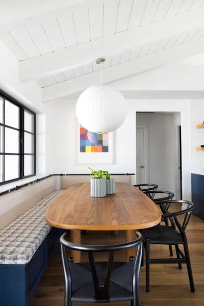  Contemporary Modern Family Home Dining Room. Colorful Scandi by Iconic Design + Build.