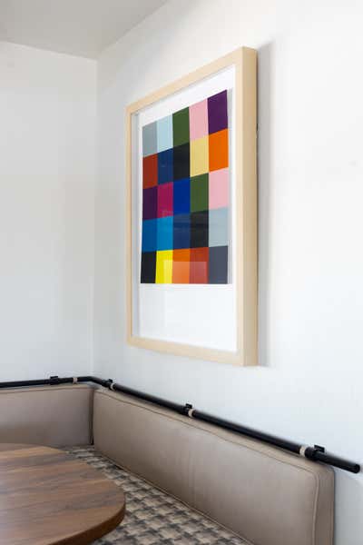  Mid-Century Modern Family Home Dining Room. Colorful Scandi by Iconic Design + Build.