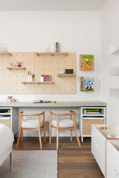  Minimalist Organic Family Home Children's Room. Colorful Scandi by Iconic Design + Build.