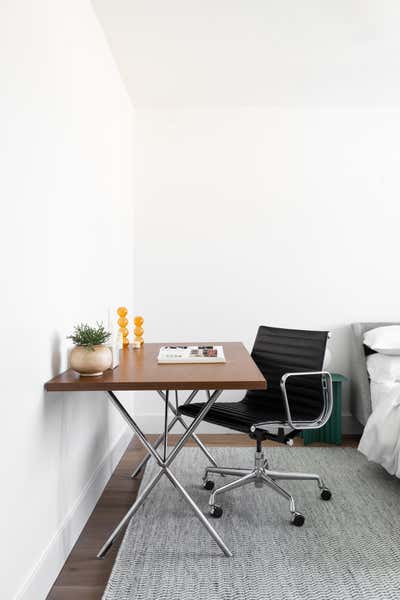  Contemporary Minimalist Family Home Workspace. Colorful Scandi by Iconic Design + Build.