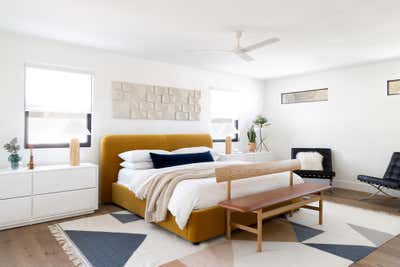  Contemporary Mid-Century Modern Organic Family Home Bedroom. Colorful Scandi by Iconic Design + Build.