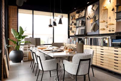  Mid-Century Modern Modern Office Workspace. Iconic Office by Iconic Design + Build.