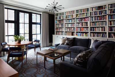 Art Deco Office and Study. Beaux Art Bachelor Pad by Marshall Morgan Erb Design Inc.