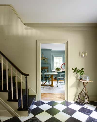  Eclectic Country House Entry and Hall. Hudson Valley Residence by Hollymount, Ltd..