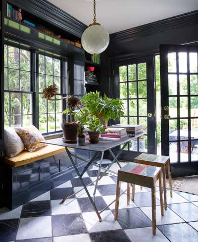  Eclectic Country House Office and Study. Hudson Valley Residence by Hollymount, Ltd..
