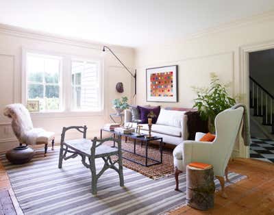  Eclectic Country House Living Room. Hudson Valley Residence by Hollymount, Ltd..