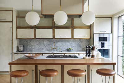  Mid-Century Modern Family Home Kitchen. Townhouse, Chelsea by Bryan O'Sullivan Studio.