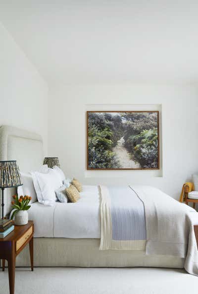  Mid-Century Modern Contemporary Family Home Bedroom. Townhouse, Chelsea by Bryan O'Sullivan Studio.