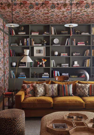 Mid-Century Modern Family Home Living Room. Townhouse, Chelsea by Bryan O'Sullivan Studio.
