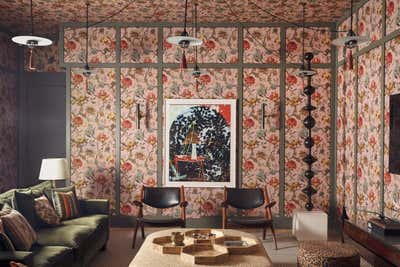  Maximalist Living Room. Townhouse, Chelsea by Bryan O'Sullivan Studio.