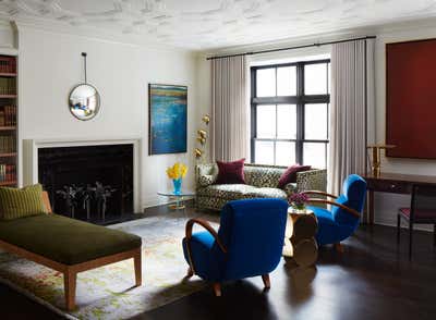 Art Deco Living Room. Beaux Art Bachelor Pad by Marshall Morgan Erb Design Inc.