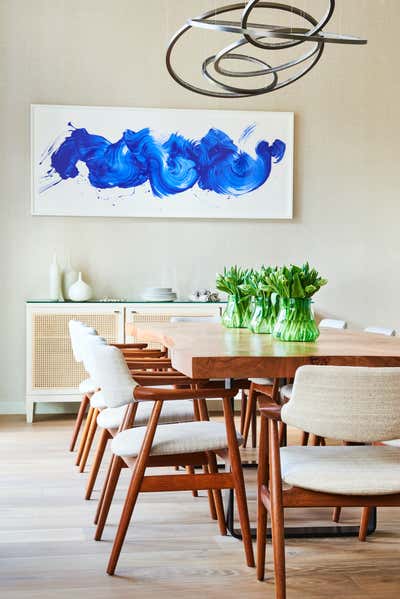  Modern Family Home Dining Room. Hampstead House by Rachel Laxer Interiors.