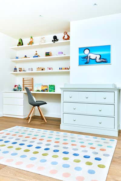  Mid-Century Modern Family Home Children's Room. Hampstead House by Rachel Laxer Interiors.