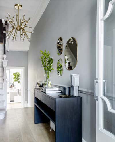 Contemporary Entry and Hall. Belsize Park Family Home by Rachel Laxer Interiors.