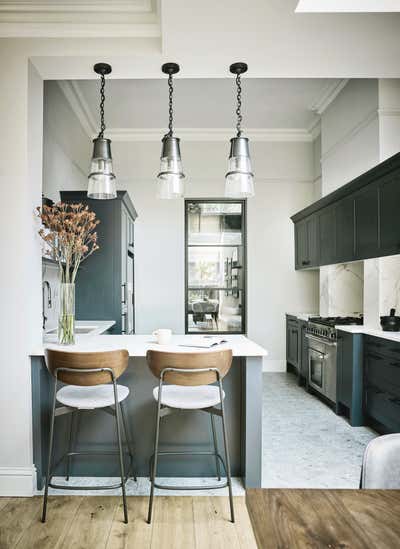 Contemporary Mid-Century Modern Family Home Kitchen. Belsize Park Family Home by Rachel Laxer Interiors.