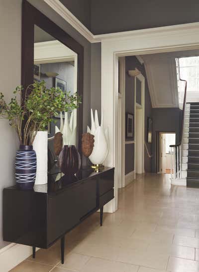  Contemporary Family Home Entry and Hall. LONDON GEORGIAN HOUSE by Rachel Laxer Interiors.