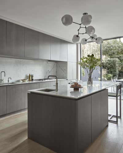  Contemporary Mid-Century Modern Family Home Kitchen. Notting Hill by Tamzin Greenhill.