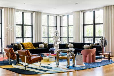  Eclectic Living Room. TriBeca Loft by Olivia Stutz Design.