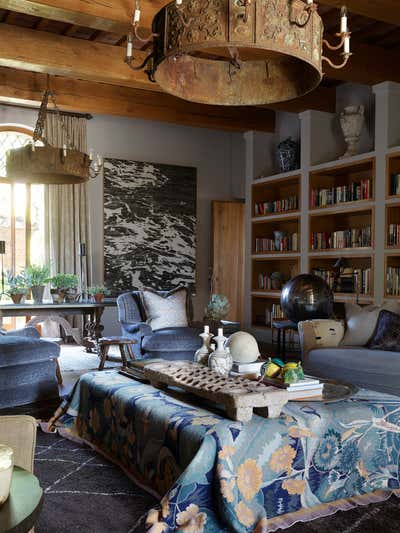  Maximalist Traditional Vacation Home Living Room. Villa Medane  by Hubert Zandberg Interiors.