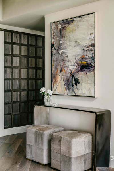  Transitional Entry and Hall. The Harrison Penthouse by Candace Barnes.