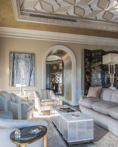 Traditional Living Room. Park Ave. Penthouse by Pavarini Design.