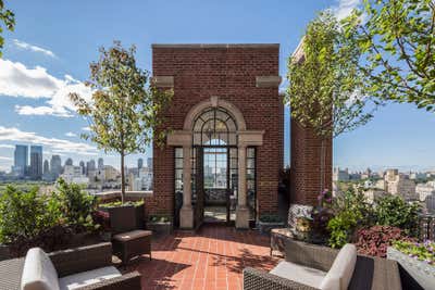  Transitional Eclectic Patio and Deck. Park Ave. Penthouse by Pavarini Design.