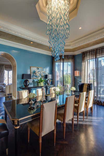  Traditional Eclectic Dining Room. Park Ave. Penthouse by Pavarini Design.