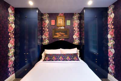  Maximalist Bedroom. Pasadena Poolhouse by Michelle Workman Interiors.