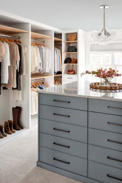 Mid-Century Modern Family Home Storage Room and Closet. Walnut Hill Project by Laura Hodges Studio.