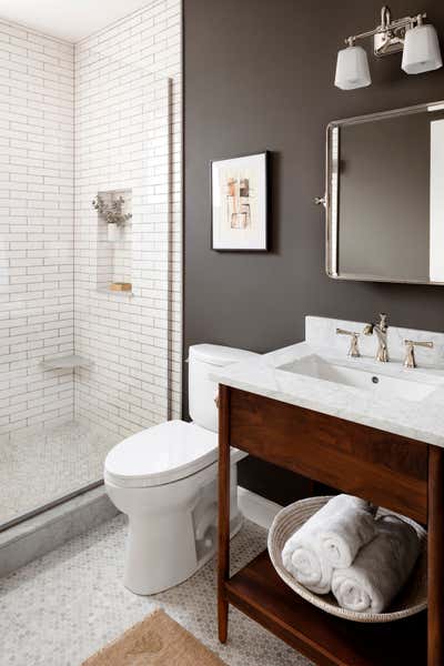  Contemporary Family Home Bathroom. Walnut Hill Project by Laura Hodges Studio.