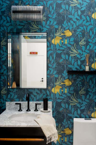  Mid-Century Modern Family Home Bathroom. Tropical Twist  by Studio Palomino.