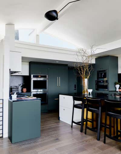  Contemporary Coastal Family Home Kitchen. Mid-Century Hilltop by Studio Palomino.