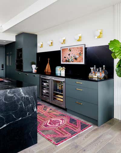  Contemporary Coastal Family Home Kitchen. Mid-Century Hilltop by Studio Palomino.