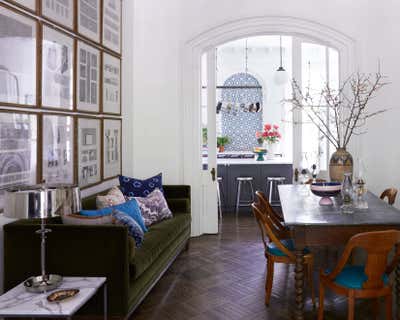  Maximalist Moroccan Apartment Dining Room. Brooklyn Townhouse  by Christina Nielsen Design.