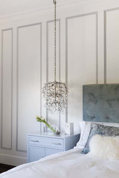  Transitional Family Home Bedroom. Jewel Box Glamour by Studio Palomino.