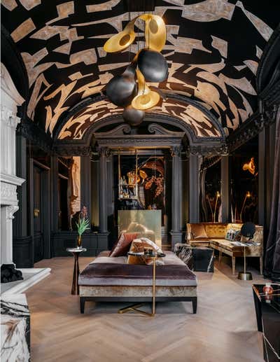  Eclectic Bar and Game Room. 2019 San Francisco Decorators Showcase by Kobus Interiors.