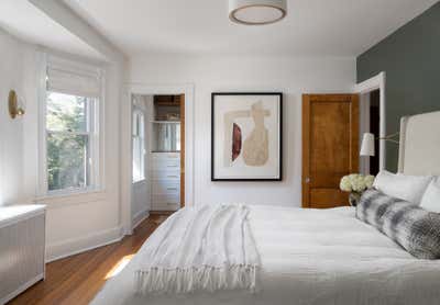  Contemporary Minimalist Eclectic Family Home Bedroom. Osbourne Project by Laura Hodges Studio.