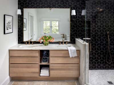  Eclectic Family Home Bathroom. Osbourne Project by Laura Hodges Studio.