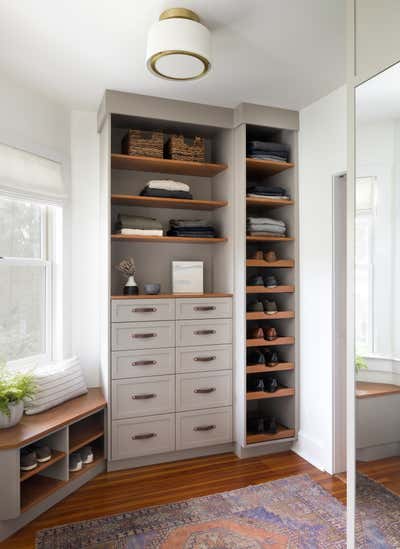 Eclectic Family Home Storage Room and Closet. Osbourne Project by Laura Hodges Studio.