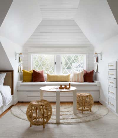  Mid-Century Modern Minimalist Eclectic Family Home Children's Room. Osbourne Project by Laura Hodges Studio.
