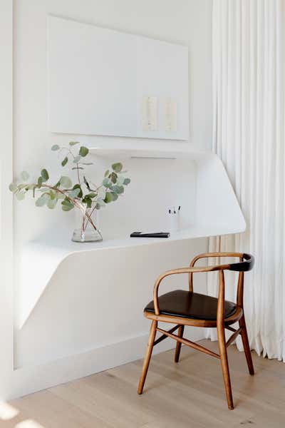  Mid-Century Modern Minimalist Apartment Office and Study. Baltimore Loft Project by Laura Hodges Studio.