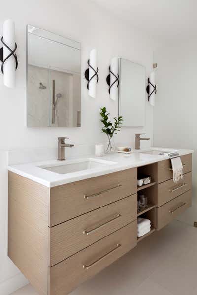  Contemporary Modern Apartment Bathroom. Baltimore Loft Project by Laura Hodges Studio.