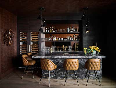  Eclectic Bar and Game Room. San Francisco Residence by Kobus Interiors.