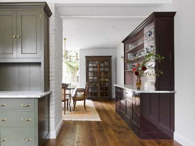  Transitional Country House Kitchen. Plain English Kitchen  by Christina Nielsen Design.