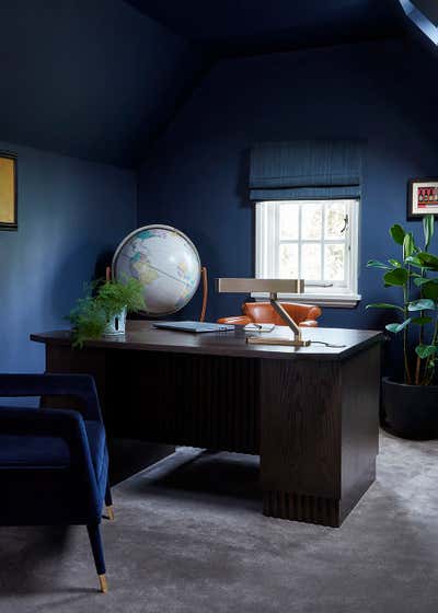 Contemporary Office and Study. Hampstead Family Home by Violet & George.