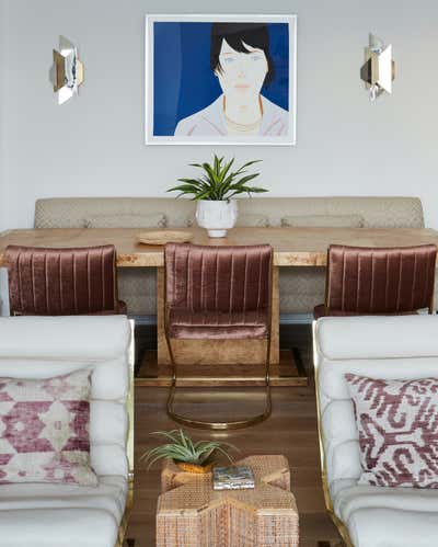  Coastal Bohemian Family Home Dining Room. Valley Lo by KitchenLab | Rebekah Zaveloff Interiors.